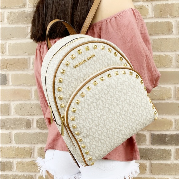 SALE FIRM2️⃣ Michael Kors Backpack Brown &Vanilla - Picture 4 of 8